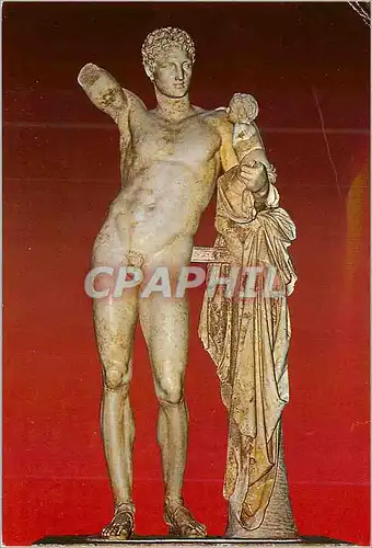 Cartes postales moderne Olympie La statue d Hermes oeuvre de Praxtile