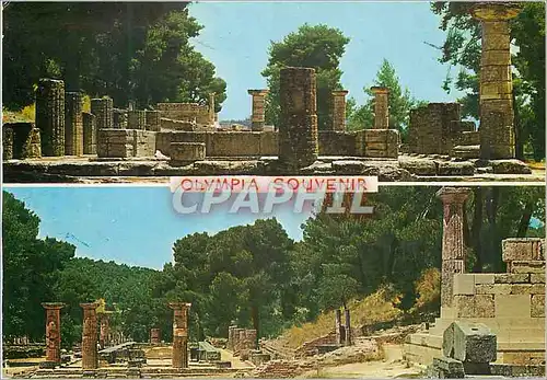 Moderne Karte Olympie Temple of Hera