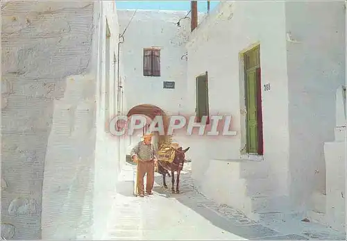 Moderne Karte Paros Ruelle pittoresque