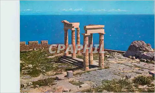 Cartes postales moderne Rhodes L Acropole de Lindos