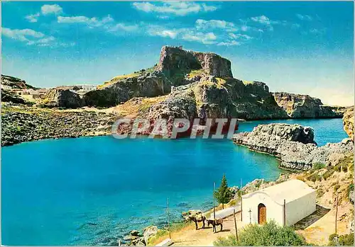 Cartes postales moderne Rhodes L Acropole de Lindos