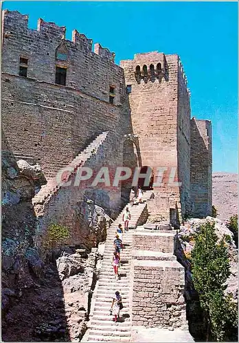 Cartes postales moderne Rhodes Lindos Entree de l Acropole