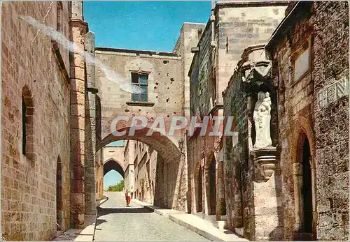 Cartes postales moderne Rhodes Rue des Chevaliers