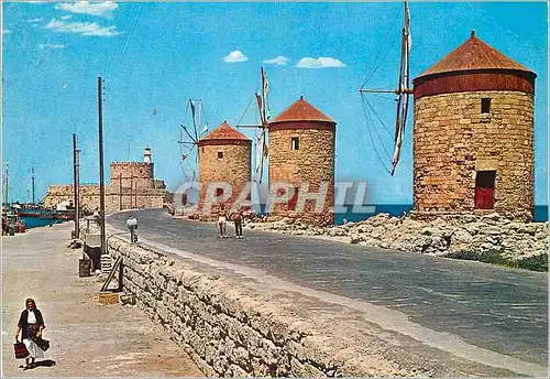 Cartes postales moderne Rhodes Les moulin