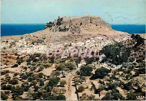 Cartes postales moderne Rhodes Vue de Lindos