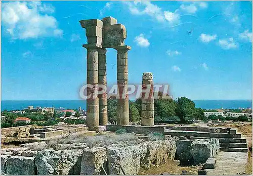 Cartes postales moderne Rhodes Le Temple d Apollon