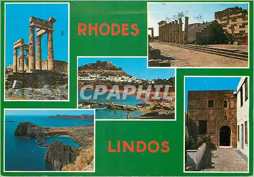 Cartes postales moderne Rhodes Lindos Souvenir
