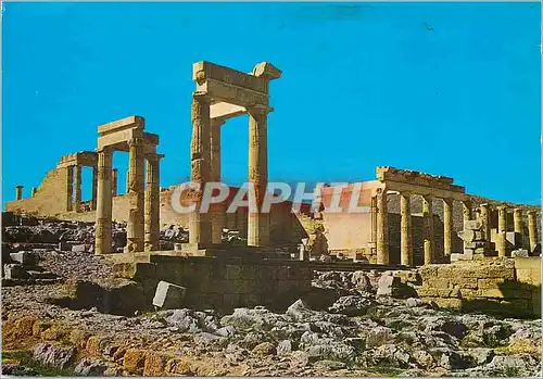 Cartes postales moderne Rhodes L Acropole de Lindos