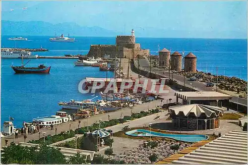 Cartes postales moderne Rhodes Vue du Port