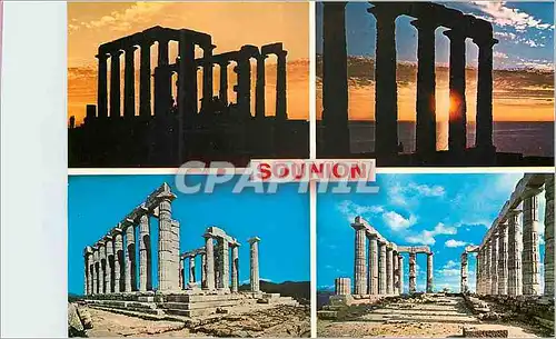 Moderne Karte Cap Sounion Temple de Poseidon