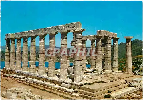 Cartes postales moderne Sounion Le Temple de Poseidon