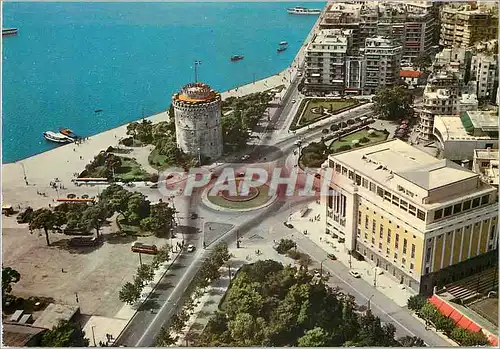 Moderne Karte Thessaloniki Vue Partielle