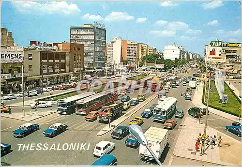 Moderne Karte Thessaloniki Square of the republic