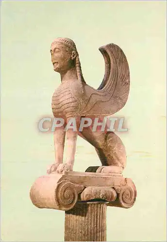 Cartes postales moderne Musee de Delphes Le Sphinx des Naxiens