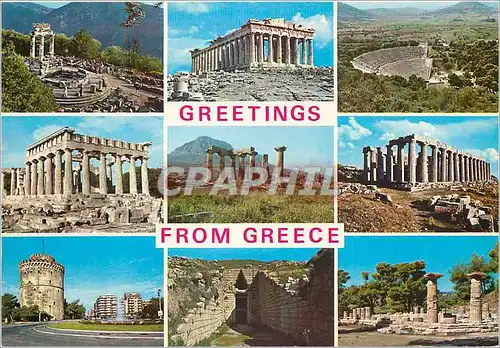 Cartes postales moderne Greetings from Greece