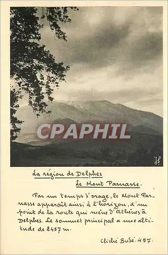 Cartes postales moderne Le region Delphes Le Mont Parnasse