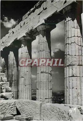 Moderne Karte L Acropole D Athenes Le Parthenon Vue de Peristyle Nord
