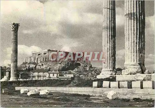 Moderne Karte View of the Acropolis from the Temple of Zeus