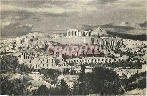 Moderne Karte L Acropole Athens Greece