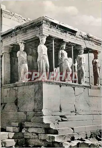 Moderne Karte Athens of Erechtheum The Coryatides