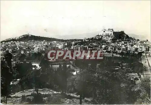 Cartes postales moderne Athenes Vue generale et Acropole