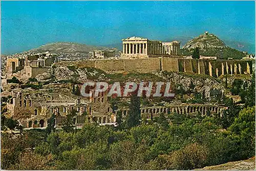 Cartes postales moderne Athenes Vue generale d Acropole