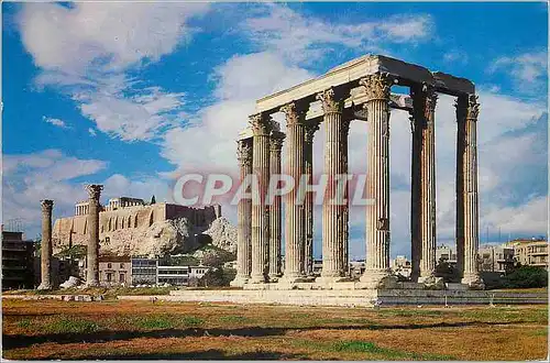 Moderne Karte Athenes Temple de Zeus Olympien