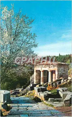 Cartes postales moderne The treasure of the Athenians at Delphi seal of the most famous oracle in antiquity