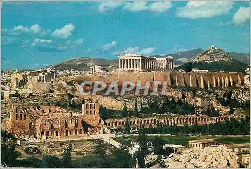 Cartes postales moderne Athenes Vue de L Acropole