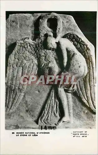 Cartes postales moderne Musee National D Athenes Le Cyche et Leda
