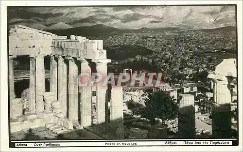 Cartes postales moderne Athens over Parthenon