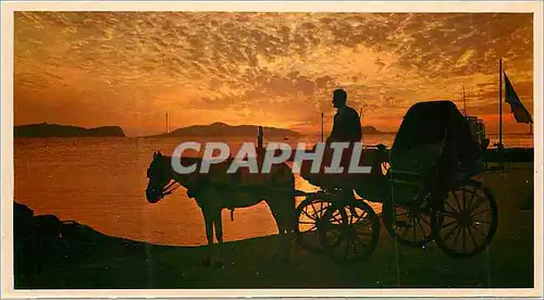 Cartes postales moderne Spetsai Le lever du soleil