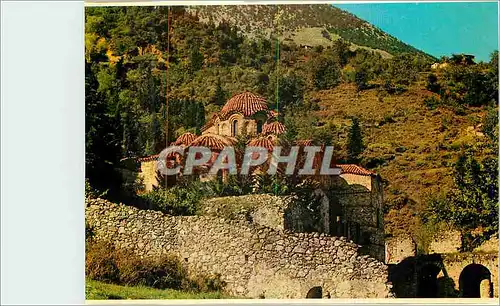 Moderne Karte Mistra Eglise de la Vierge Afendico