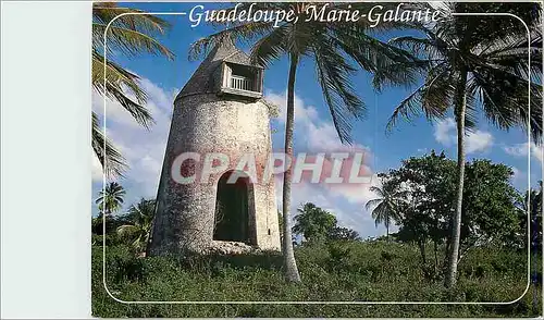 Moderne Karte Guadeloupe Marie Galante Vieux moulin a vent pres de Grand Bourg