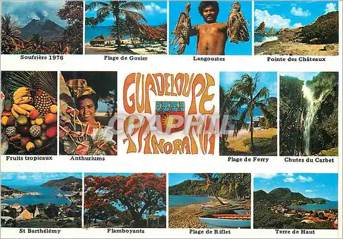 Moderne Karte Guadeloupe Panorama
