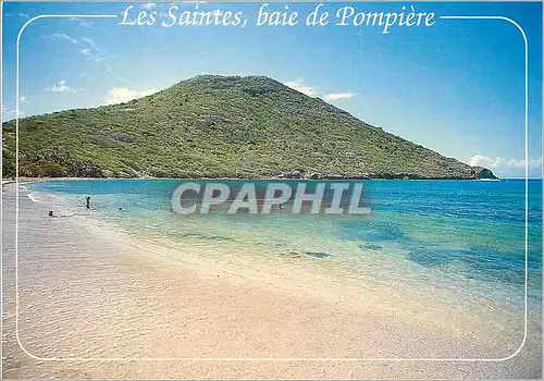 Moderne Karte Les Saintes baie de Pompiere Guadeloupe Les Saintes Terre du Haut La baie de Pompiere