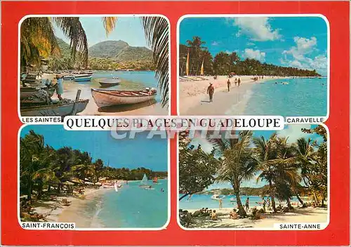 Cartes postales moderne Quelques plages en Guadeloupe