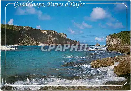 Moderne Karte Guadeloupe Portes d Enfer