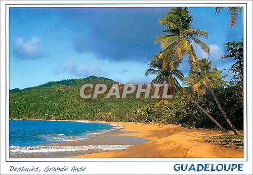 Moderne Karte Guadeloupe Deshaies plage de Grande Anse