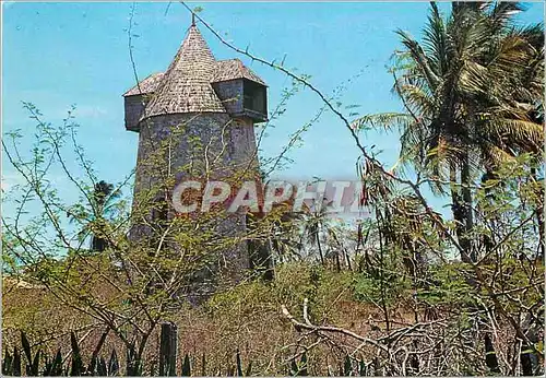 Moderne Karte Archipel de la Guadeloupe Un moulin