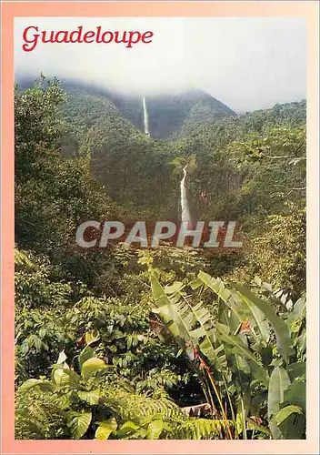 Moderne Karte Guadeloupe Chutes du Carbet