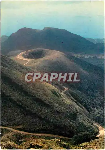Moderne Karte Guadeloupe Massif de la Soufriere