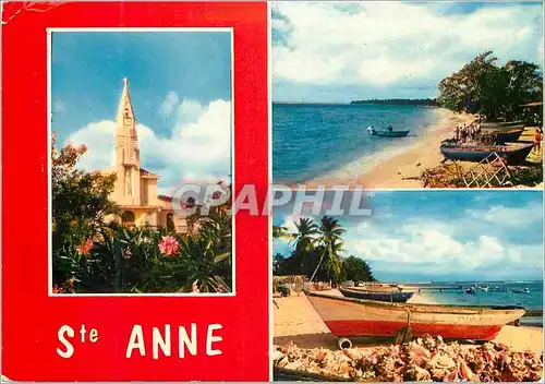 Moderne Karte Guadeloupe Sainte Anne