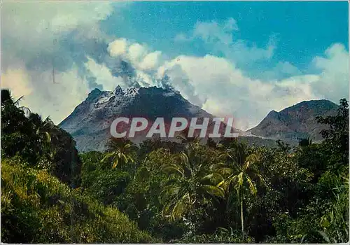 Cartes postales moderne Guadeloupe Eruption de la Soufriere
