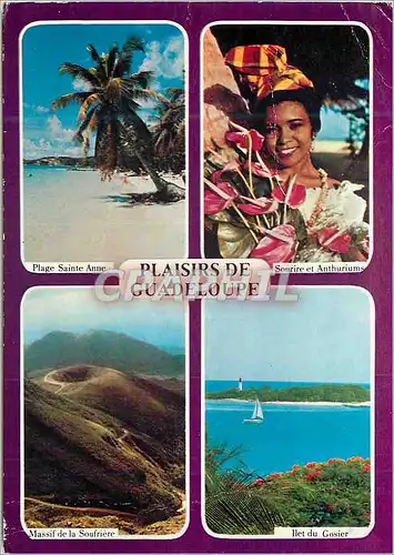 Moderne Karte Plaisirs de Guadeloupe