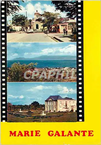 Moderne Karte Guadeloupe Marie Galante