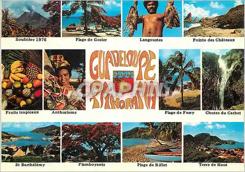 Moderne Karte Guadeloupe Panorama