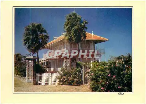 Moderne Karte Guadeloupe Maison coloniale