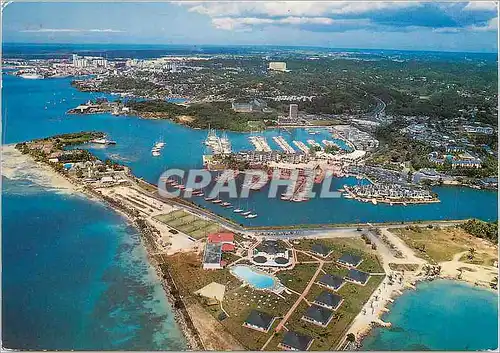 Moderne Karte Guadeloupe Marina de Pointe a Pitre et la ville