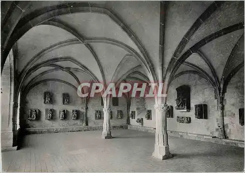 Moderne Karte Charroux Vienne Ancienne Abbaye Salle Capitulaire xv s